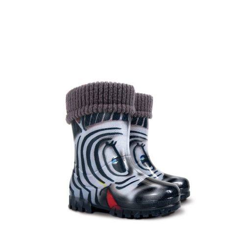 Demar Twister Lux Print S1 gyerek csizma - zebra